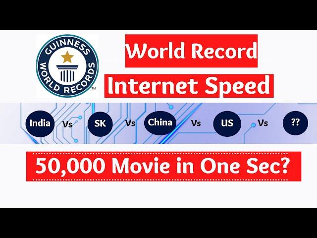 50,000 Movie(50KGB) in One Sec | World Record in internet speed |