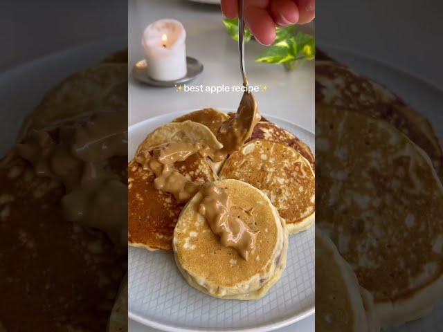 #shorts You’ll be obsessed with these apple ring pancakes #recipe