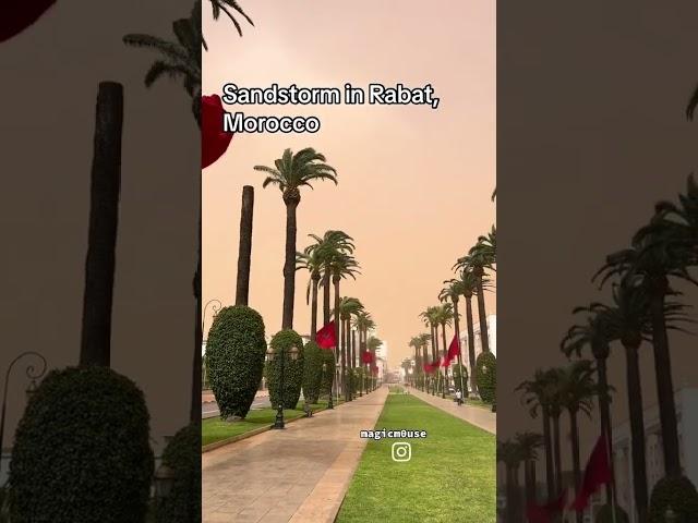 Sandstorm in Rabat, Morocco