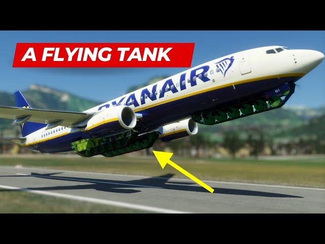 I PUT TANK TRACKS on a 737 and IT WORKS