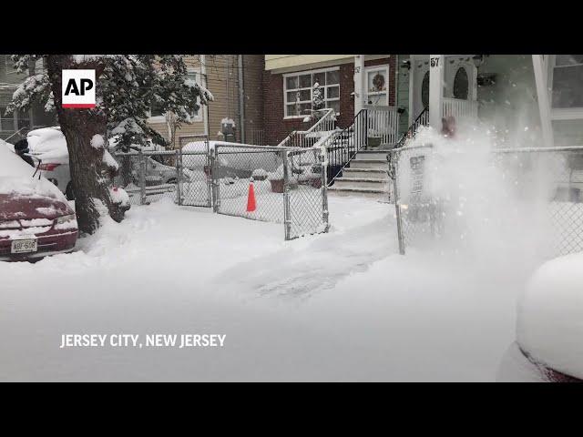 Heavy snow hits New Jersey