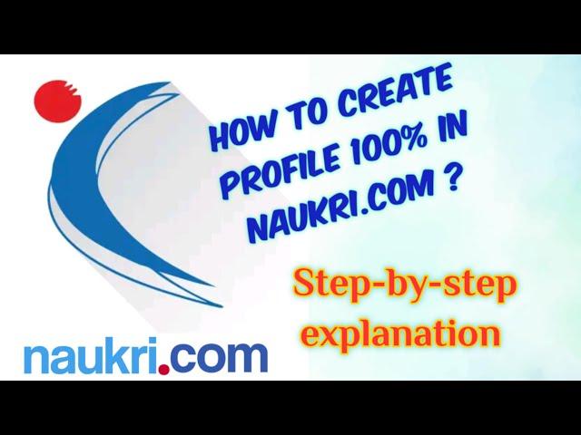 How to create profile at Naukri.com | How to complete 100% profile in naukri #naukri.com #jobvacancy