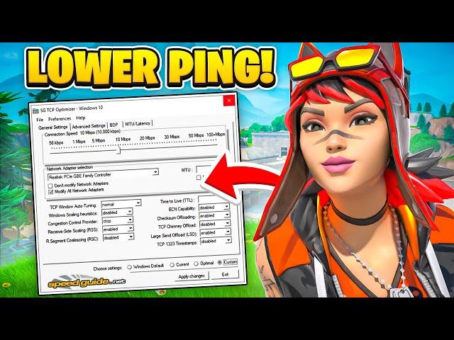 How PROS Get 0 Ping In Fortnite Season OG!  (Low Ping Tweaks)