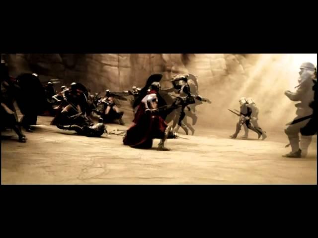 300 (Slow Motion Fight Scene) Gerard Butler