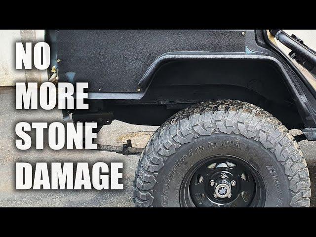 Plastic DIY Rear Wheel Well Liners / Jeep Cherokee XJ