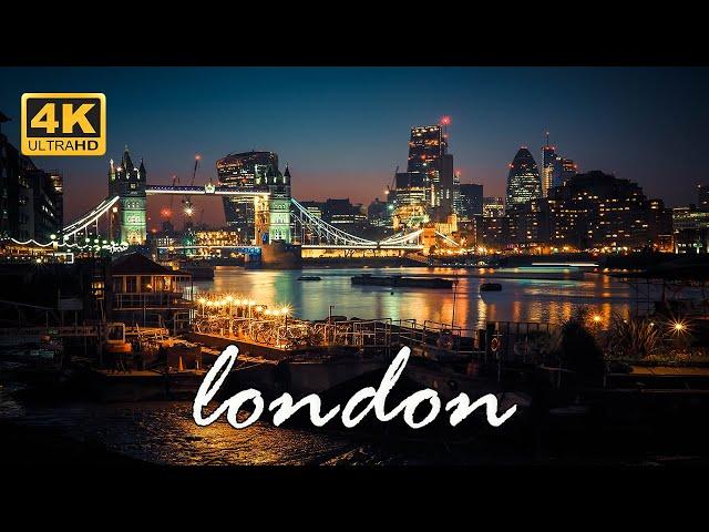 London At Night , England  | 4K Drone Footage