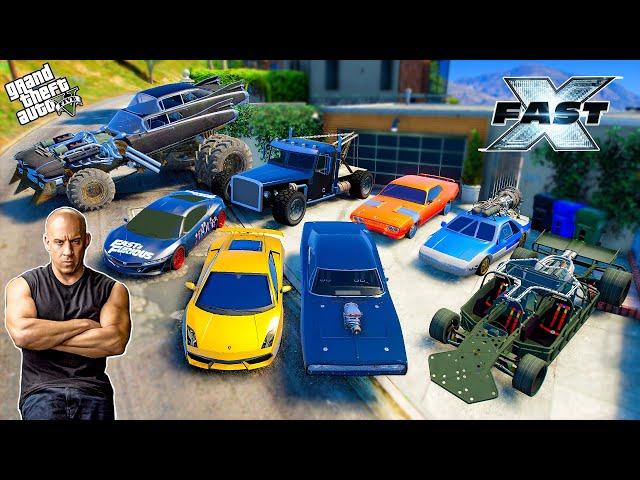 GTA 5 - Stealing FAST X " FAST & FURIOUS MOVIE CARS with Franklin! (GTA V Real Life Cars #196)