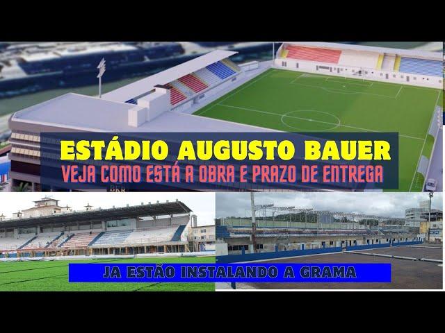 AUGUSTO BAUER: Veja como ta a reforma do estádio de Brusque e quando vai ser inaugurado.