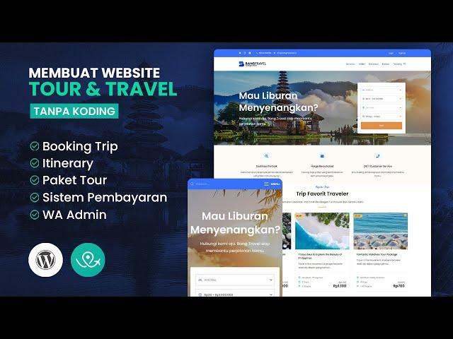 How to Make a Tour & Travel Website Without Coding - WordPress + WP Travel Engine