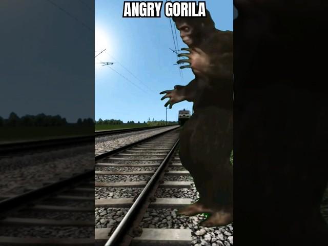 angry gorila #train #aamirau #railways #shorts #viral