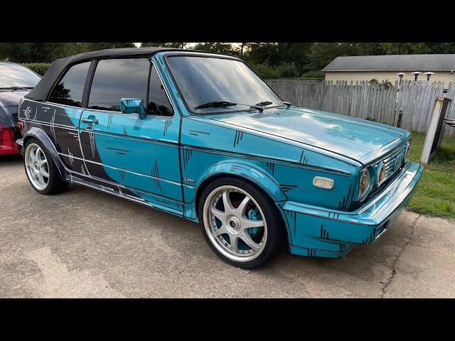 Initial D Style Volkswagen Golf Spray Paint Job