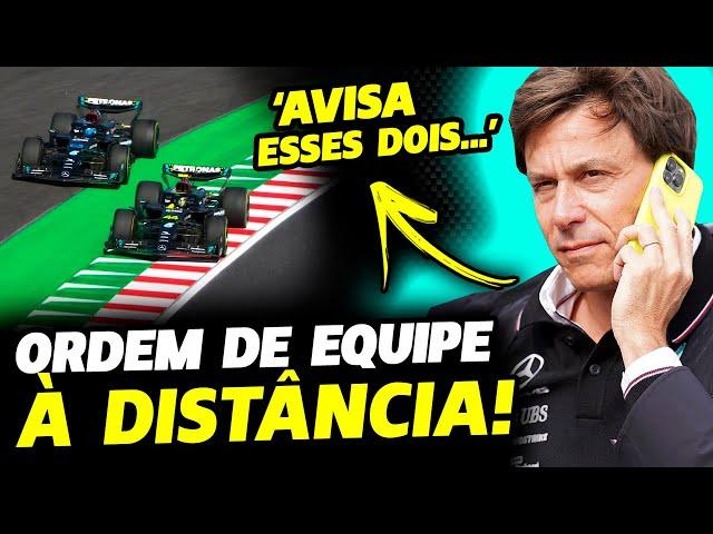 DE CASA, TOTO ENVIOU ORDENS DE EQUIPE APÓS DISPUTA DE HAMILTON E RUSSELL | FÓRMULA 1 | GP EM CASA