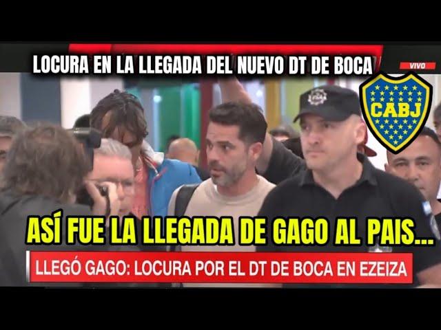 🟡Así llego Fernando Gago al pais!!! locura total por el nuevo DT de Boca.