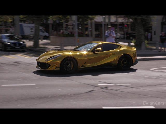 Supercars in Geneva Vol.10 ( 458 Speciale, Gold 812, TVR Sagaris, Huracan Evo Spyder )