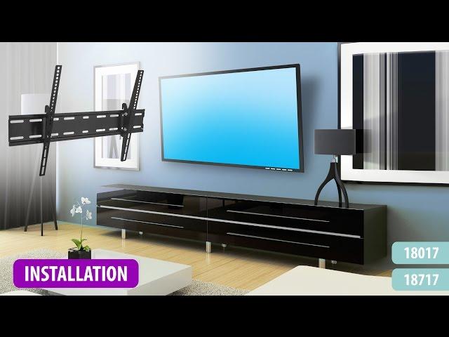 Flat Adjustable Tilting Wall Mount Installation