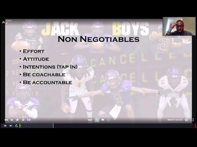 Fundamentals Of Loose Man Coverage - Brian Frierson - Jack Britt HS  (NC)