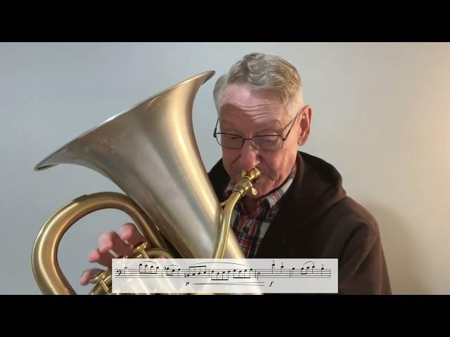 "Gavotte," (Bach / Werden) from 32 Melodies for Unaccompanied Euphonium (Werden)