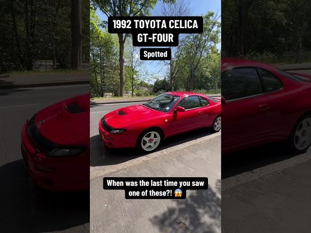 1992 Toyota Celica Gt-Four Turbo spotted. What a fine car  . #toyota #japan #90s #90scars