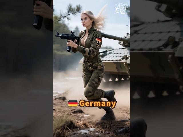 Stunning Female Tank Soldiers run ep28 #military #animals #midjourney #heroic AI Military Uniform