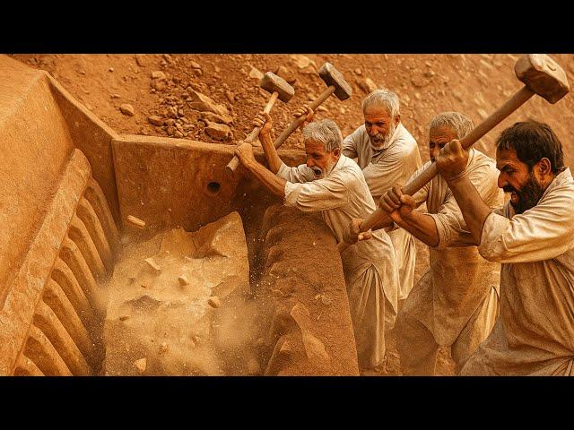 Man vs Jaw Crusher vs Giant Rocks ️ | Most Brutal Rock Crushing ASMR Ever Filmed! #stonecrusher