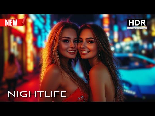  Nightlife 2024 in Moscow! Beautiful Russian girls Street Style  Summer walk - 4K HDR