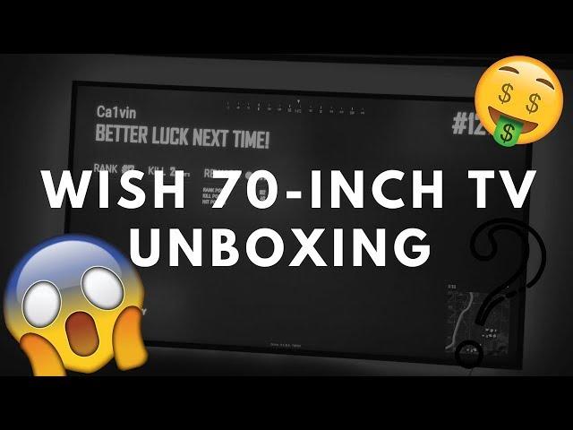 WISH TV Unboxing: Free 70-Inch TV from Wish App