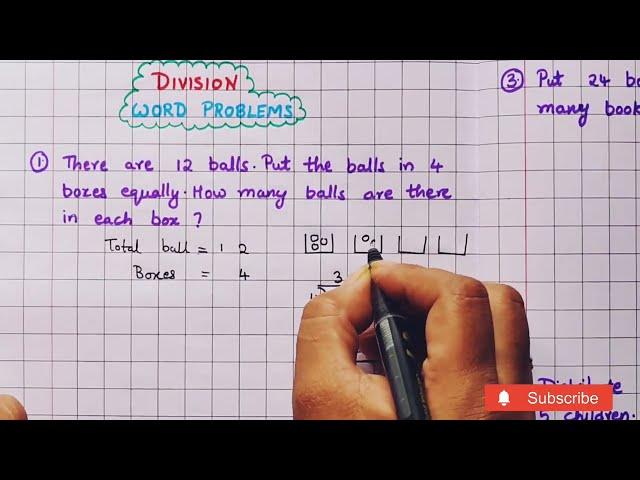 Division  Word Problems|| Maths Division|| Learn basic Division || Mathematics