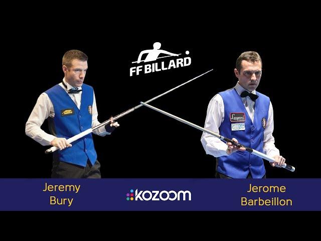 2024 3-CUSHION France Championship - Semi Final Jeremy Bury vs Jerome Barbeillon