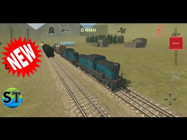 Train and rail yard simulator #1 - Coupling Cars GamePlay
