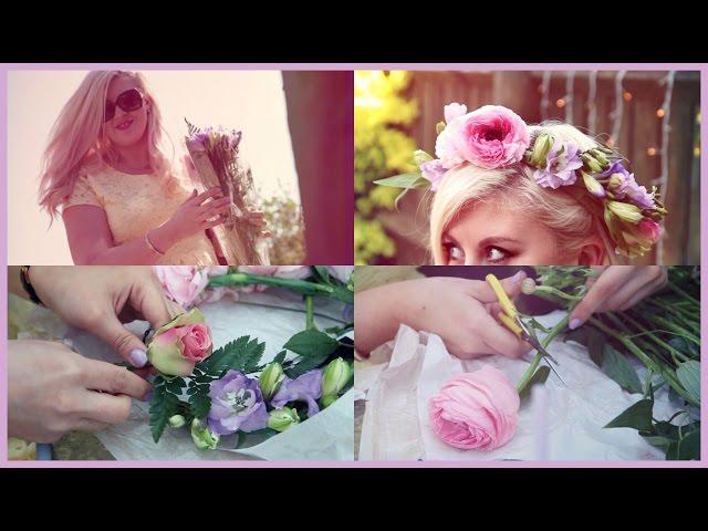 Super Easy Fresh Flower Crown Tutorial!