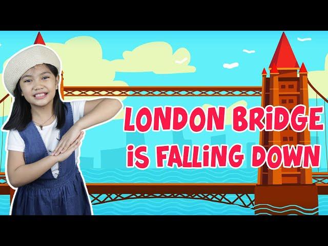 LONDON BRIDGE IS FALLING DOWN with Lyrics | NURSERY RHYMES | ACTION SONG FOR KIDS