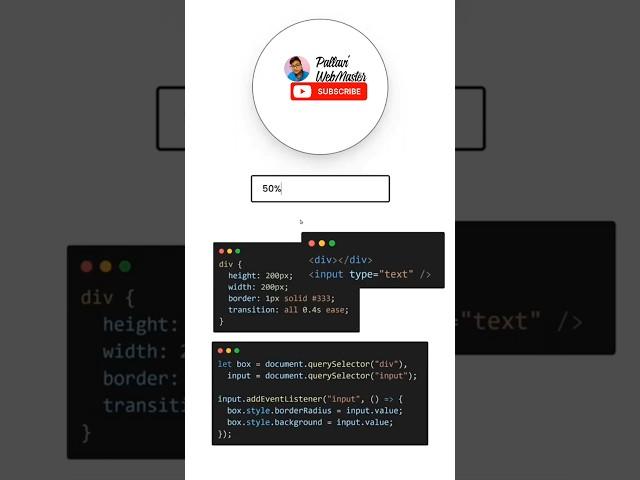  Changing Border ️ Using HTML CSS & JavaScript ||#trendinfacts #websitelearners #newtrends