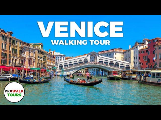 Venice, Italy Walking Tour PART 1 - 4K 60fps - with Captions