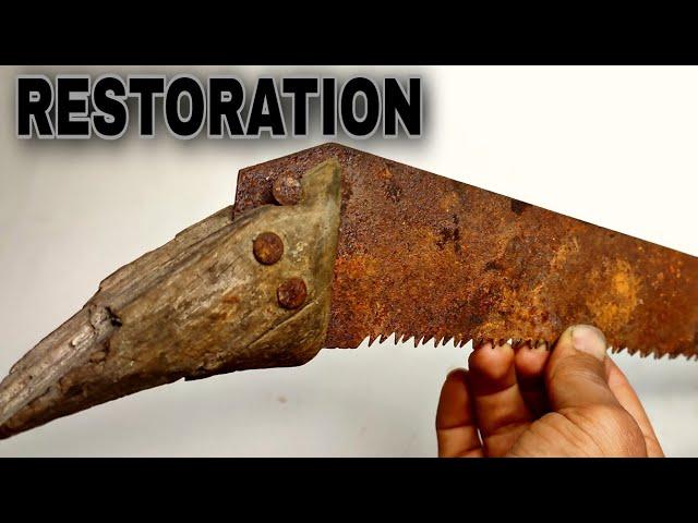 Restoration my grandfather's rusty saw