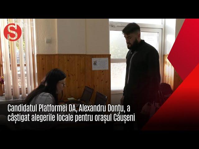 Candidatul Platformei DA, Alexandru Donțu, a câștigat alegerile locale pentru orașul Căușeni