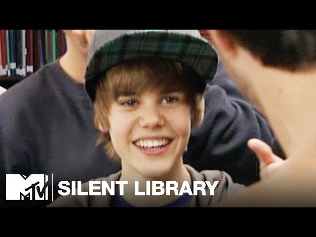 Justin Bieber & Asher Roth Take on the Silent Library | MTV Vault