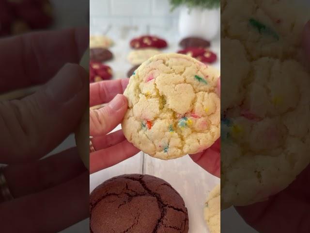 Soft and chewy Cake Mix Cookies  #cakemixcookies #cakecookies #cookies