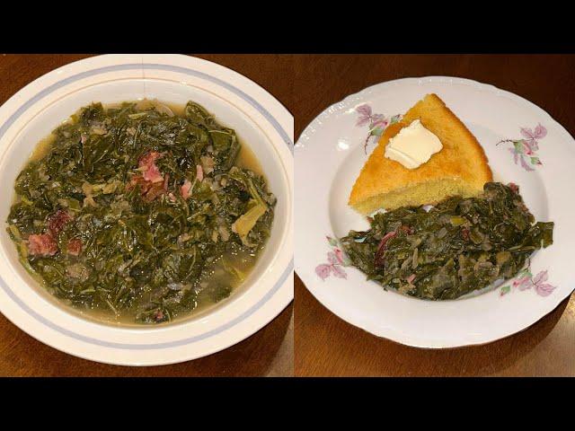 Soul Food Mustard Greens - How To Make Southern Mustard Greens - Ellen’s Thanksgiving Series 