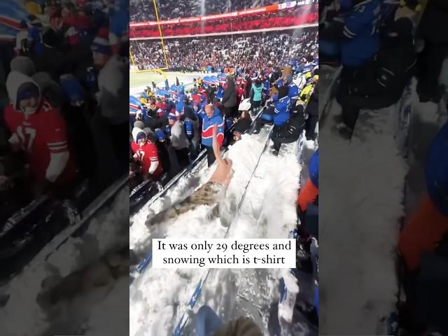 Bills fans were throwing snowballs at field goals! #shorts #nfl #bills #chiefs