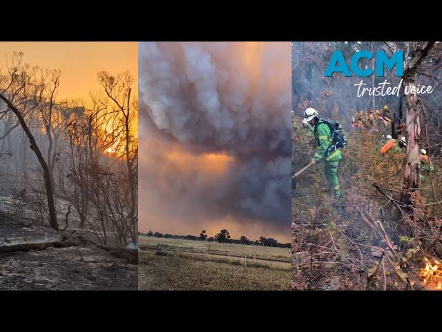 Grampians bushfires rage on ahead of Christmas