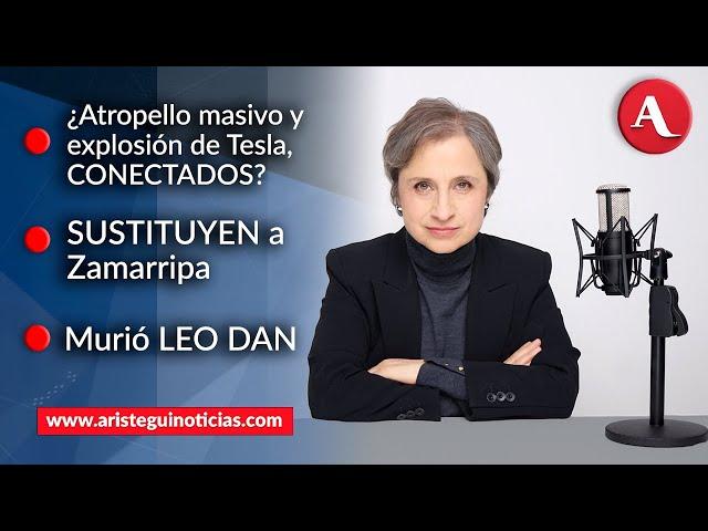 #AristeguiEnVivo: EU indaga si hay conexión en atropello y explosión; renuncia Zamarripa | 02/01/25