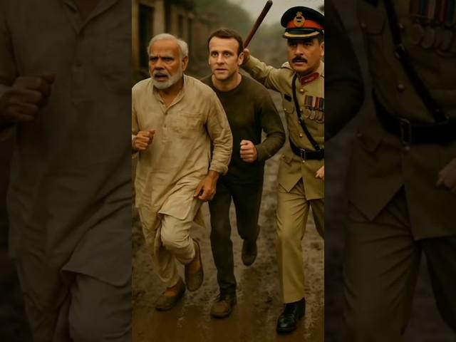 Asim Munir ko dekh kar Modi aur Macron ki hawa nikal gayi #modi #asimmunir #macron #funny #shorts