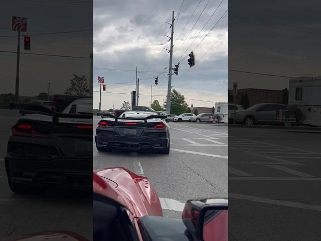 C8 Corvette Z06 with high flow cats and AWE exhaust sounding 