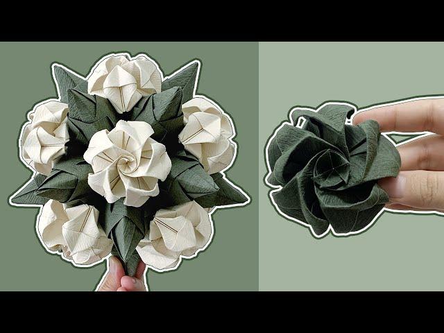 Origami Flower Ball | Origami Flowers Tutorial（2/2）