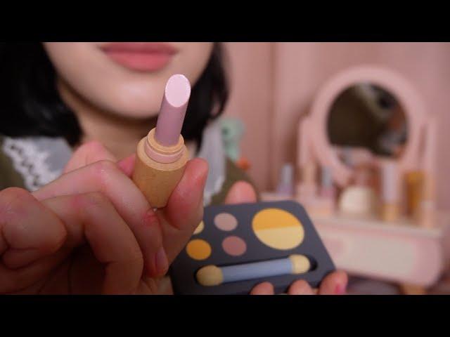 ASMRㅣ달그락 나무로 만든 화장품으로 메이크업ㅣWooden Makeup🪵