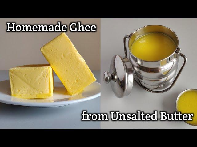 #gheefromunsaltedbutter | How to make ghee from Unsalted Butter | Homemade Ghee | Vibha's Kitchen