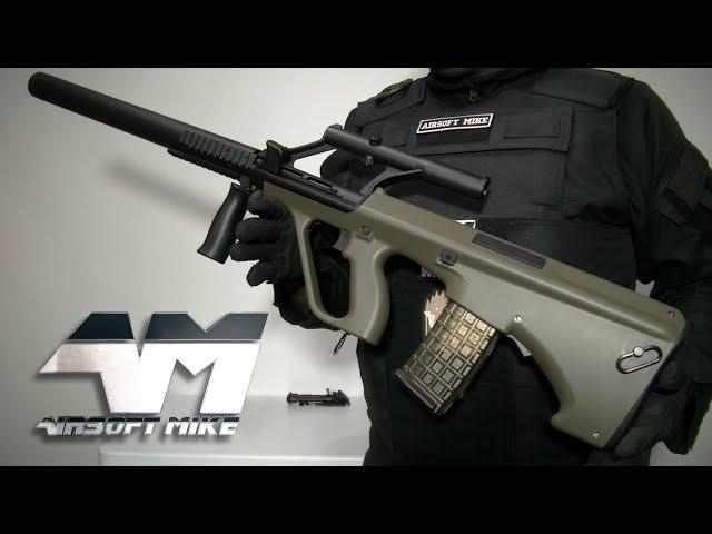 SNOW WOLF STEYR AUG / Airsoft Unboxing with the  PHANTOM SNIPER CONVERSION KIT