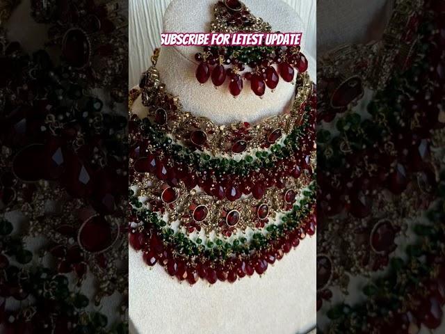 Top bridal jewellery set #bridal #bridejewelry #jewelry #greenjewelry #newjewellery #bollywood