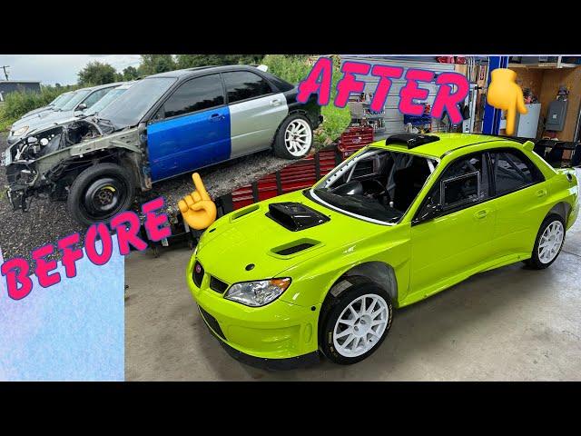 555 Hour Subaru WRC Build In 10 Minutes - Start To Finish