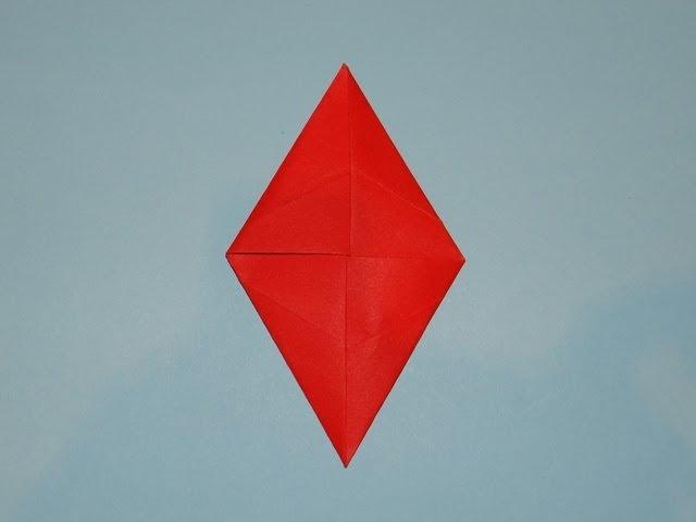 How To Make An Origami Christmas Diamond